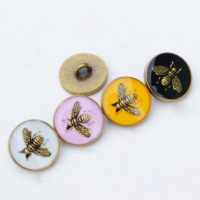 China Washable WSY Accept Customized Small Batches Brass Copper Metal Custom Metal Logo Button Gold Jeans Button for sale