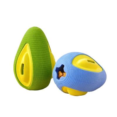 China LJW Sustainable Dog Puzzle Teether Toys Non-Toxic Durable Ball Dog IQ Chew Toys For Small Puppy Big Dog Chew Toy With Treat Balls for sale