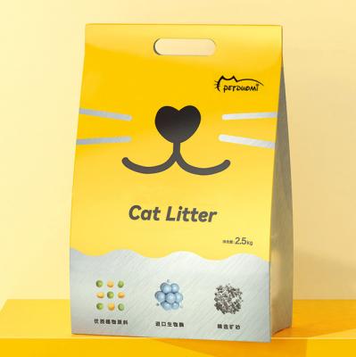 China Best Viable Selling Non-Dust Non-Toxic Green Corn Cob Cat Litter for sale