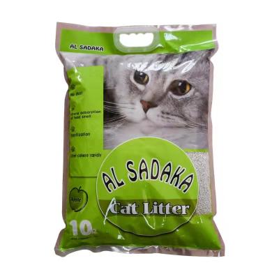 China Sustainable Wholesale Custom Factory Natural Cat Litter Dust Free Premium Fast Clumping Bentonite Scent for sale