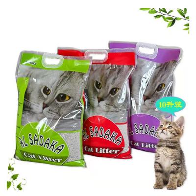 China Sustainable Premium Natural Pet Clay Bentonite Cat Litter Clean Products for sale