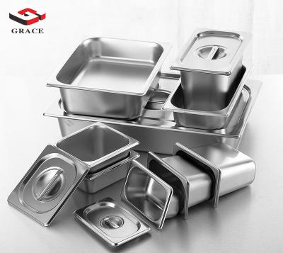 China Desgin Modern Promotion GN Filter 1/9 Size Food Warmer Stand Up 304 Stainless Steel Food Warmer Display Catering Equipment For Restaurant for sale