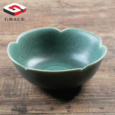 China From Saudi Arabia Viable Restaurant Tableware Dishes High Quality Ceramic Sushi Ceramic Soup Bowl Irregularly for sale