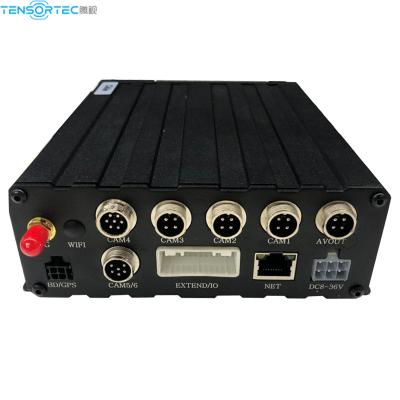 China Waterproof Stable 6CH MDVR With GPS Tracking Active Road Sensor 4G Car DVR Black Box for sale