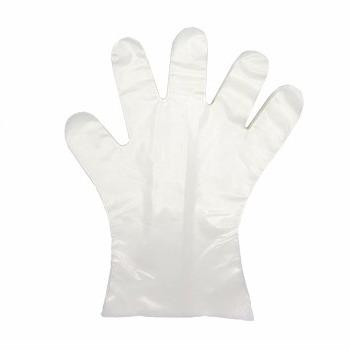 China Disposable plastic cpe gloves dotting glove-food service factory cpe glove machine for sale