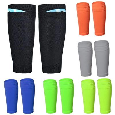 China Factory Supply Direct Football Shin Guards Shin Guard Sleeve For Stabilizing Elastic Football Calf Compression Socks Universal for sale