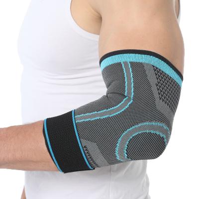 China Breathable Knitted Straps Elbow Compression Sleeve Fitness Sports Stretch Elbow Support for sale