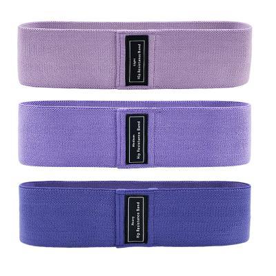 China High Elasticity Fabric Resistance Bands Set of 3 Booty Bands for Yoga Fitness, Women Hip Exercise Circle Loop with Core Sliders for sale