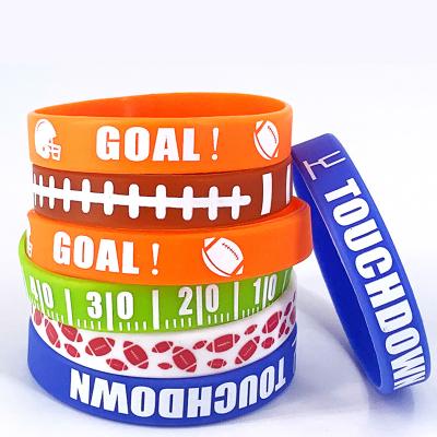 China Buy Custom Silicone Rubber Wristbands 100 Pieces Minimum Order for sale