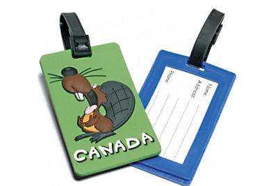 China Soft PVC Travel Hard Plastic Luggage Tags Top Grade Raw Materials Non Toxic for sale