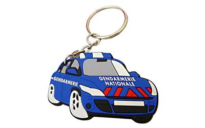 China De promotie Rubberkeychain Gepersonaliseerde Gevormd Auto van Douane Zachte pvc Te koop