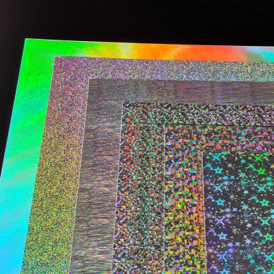 China Biodegradable Customized Holographic Metallic Paper And Free Design Cardboard for sale