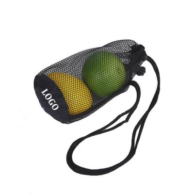 China Cheap Folding Drawstring Gym Gym Gather Bag Sports Travel Toys Mesh Drawstring Bag Nylon Black With Rope Lock Closure for sale