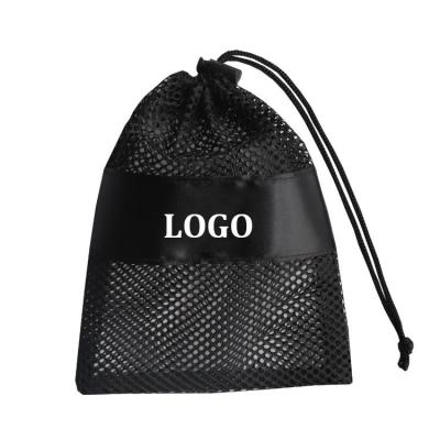 China Manufacturer Cheap Mesh Drawstring Bag Multifunction Mesh Folding Bag for Swimming, Gym, Clothes, Camping Accessories for sale