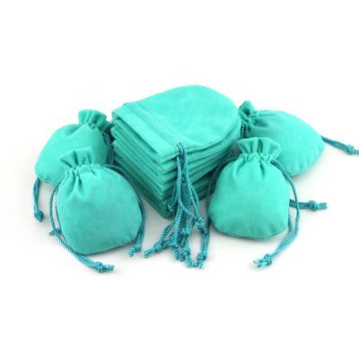 China Factory Cheap Velvet Folding Dust Pouch Jewelry Packaging Bag Diamond Drawstring Bags for sale