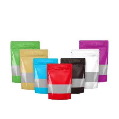 China Recyclable Custom Wholesale Food Grade Stand Up Pouch Paper Resealable Holder Up Bag for sale