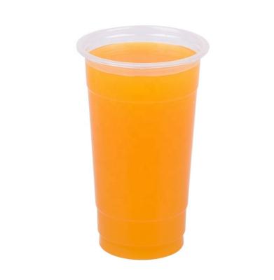 China 360ml 400ml 500ml 600ml 700ml PP Plastic Disposable Beverage Cups For Milk Tea Ice Cream Plastic Cups for sale