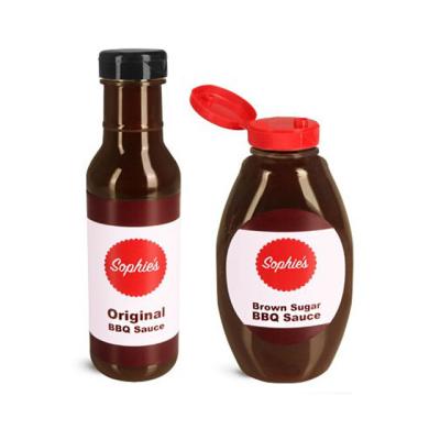 China Sauce BBQ Salad Spice Spice Restaurant Hotel Kitchen 350ml Plastic Ketchup Bottle With Flip Top New Custom Squeeze PET Plastic Bottle For Ketchup for sale