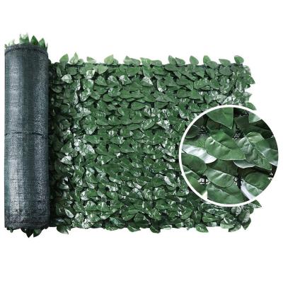 China Eco-Friendly No Pungent Smell Artificial Garden Fence Faux Ivy Fence With Mesh Backing Privacy Screen for sale