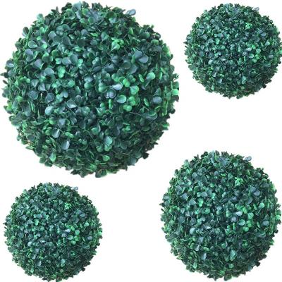 China D'Art Decor Factory wholesale artificial green boxwood balls topiary trees directly for wall hanging ornament for sale