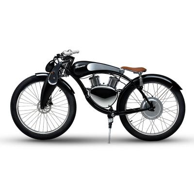 China City Bike Retro Electric Bicycle Vintage 400W Moped Bike Men's Electric Road Bike City Bike With Pedals For Adults for sale