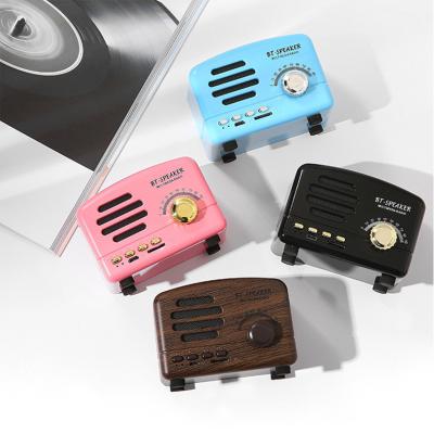 China High Quality Classic Wireless Mini Card Radio New Style Smart Portable Speaker Retro Audio for sale