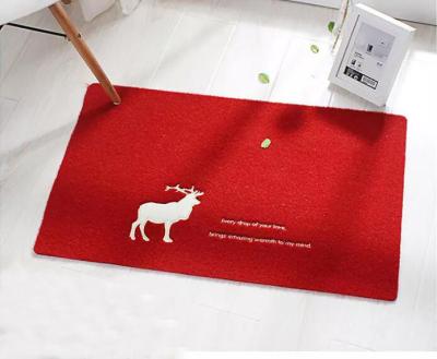 China New High Quality Machine Made Door Mat Custom Eco-Friendly Floor Mat With  PVC Backing for sale