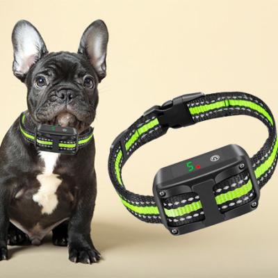 China Tone+Vibration+Shock Anti Bark Collar Collar With Adjustable Sensitivity No Bark Shock Collar For Dogs for sale