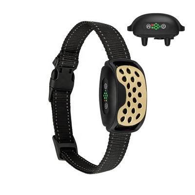 China Best Viable Quality No Shock Bark Collar Rechargeable Anti Bark Collar IP67 Humanitarian Bark Stopper for sale