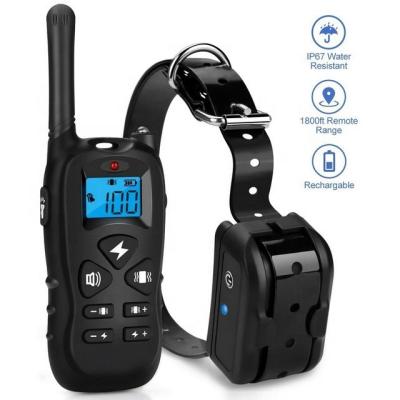 China Sustainable Factory Direct Sales Dog training Collar with Remote Control Can Training 2 Dogs for sale