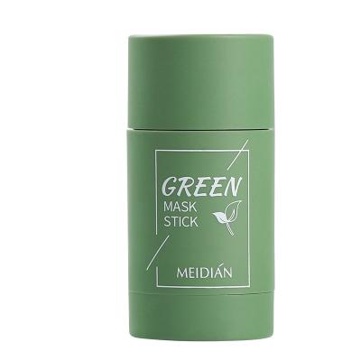 China Natural Organic Face Cleansing Deep Cleansing Clay Mask Stick Private Label Facial Massage Skin Care Mask Green Tea for sale