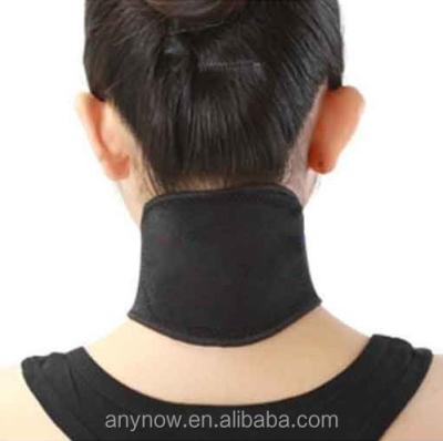 China Portable Self Heating Health Care Massager Belt Soft Top Black Neck Pad for sale