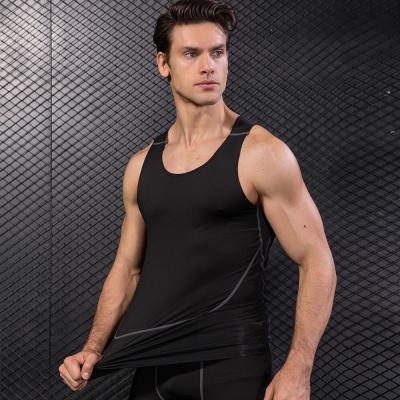 China Breathable Wholesale Men Training Tight Professional Mens Sports Fitness Basketball Training Running Wear Vest for sale