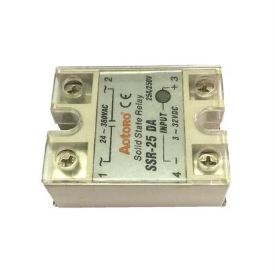 China Sealed Earth Leakage Relay SSR-25DA DC-AC Quality Guaranteed SSR Solid State Relay for sale