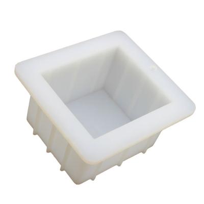 China Sustainable 500ML Square Silicone Making Handmade Soap Mold DIY Bread Toast Transparent Epoxy Resin Molds Making Tools for sale