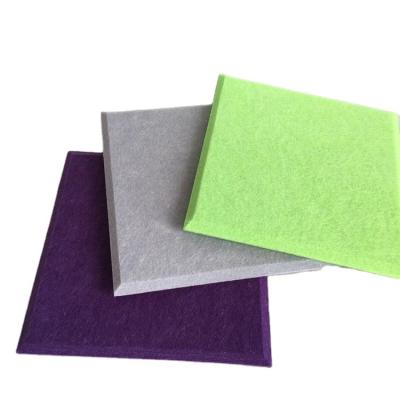 China Linyi Environmental Friendly Sound Proofing Acoustic Felt Wall Panel Pet Polyester Fiber Acoustic Panel for sale