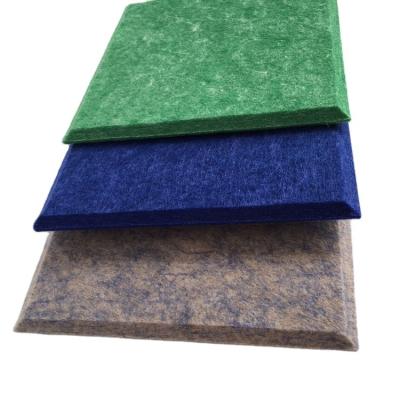 China Highly Efficient China Polyester Fiber Wall Panel Acoustic Sound Absorbing Panel Polyester 100% Sound Absorption Sound Absorption Screen for sale