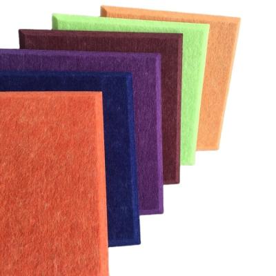 China Highly Efficient Sound Absorption China 9mm 100% Recycle PET Material Soundproof Acoustic Panels Polyester Felt Acoustic Panels for sale