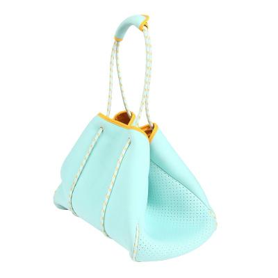 China Fashion Diving material Beach bag Ladies outdoor picnic handbag casual solid color diagonal cross bag for sale