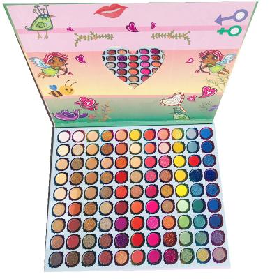 China Custom 99 Colors Waterproof Dye Cosmetics High Eyeshadow Pearl Metallic Eyeshadow for sale