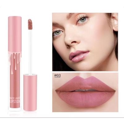 China Waterproof Lipstick Matte Liquid Lipstick Lipgloss Wholesale Nude Private Label 6 Colors for sale