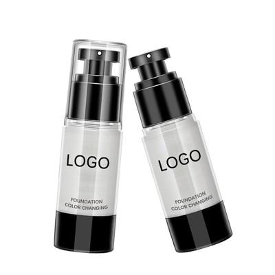 China Face Logo Temperature Change Concealer Liquid Illuminating Foundation 30ml Waterproof Custom Makeup Foundation for sale