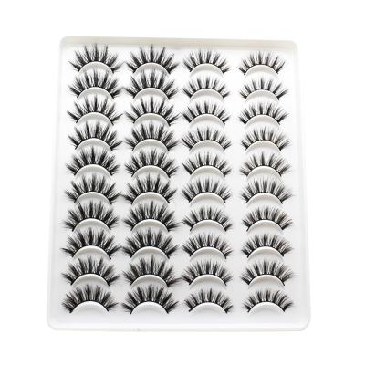 China Handmade Handcrafted Mink Eyelash Set Fluffy Mink Lashes Wholesale Black Lashes Faux D Loop 15mm Thick Extension for sale