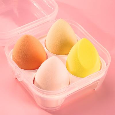 China 4/8 Use Velvet Beauty Egg Blast Cosmetics Marshmallow Egg Makeup Sponge Wet And Dry Blender With Acrylic Box for sale