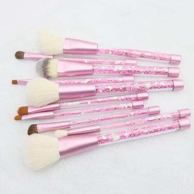 China Angular Blush High Quality Professional Synthetic Hair Private Label Makeup Foundation Eyeliner Brush Eyeshadow Brush Set for sale