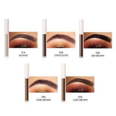 China Waterproof Eyebrow Gel Customized Logo 5 Colors Dye , Waterproof Natural Long Lasting Extremely Fine Eyebrow Pomade Sweat-Resistant for sale