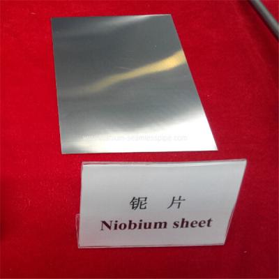 China 99.95% ASTM B393 Smooth bright annealed niobium plates/sheets for sale for sale