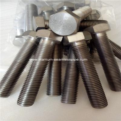 China Titanium hexagon bolts M22 ,GRADE 2 TITANIUM HEX HEAD CAP SCREW,FULL THREAD,100 PCS WHOLES for sale