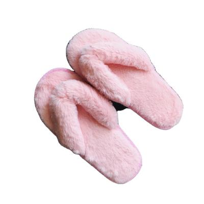 China 2022 Fashion Stylish Cute Warm Winter Plush Wholesale TPR Slippers for sale