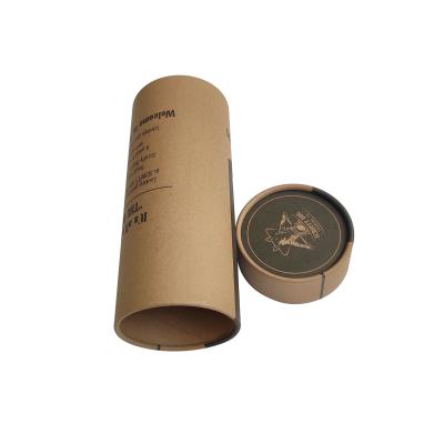 China Eco Friendly Recyclable New Style Fashion Customized Printed HXC Kraft Paper Round Cap Boxes Packaging For T Shirt for sale